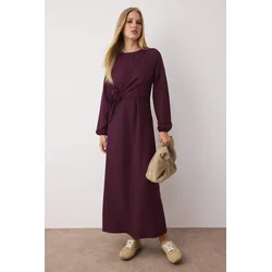 Trendyol Modest Ženska haljina Tctss25Eb00129, Bordo