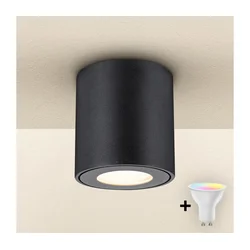 Brilagi - LED RGBW prigušiva kupatilsko svetlo MIA 1xGU10/6W/230V 84x80 mm crna IP54