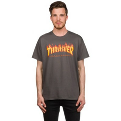 Thrasher Flame T-Shirt charcoal Gr. XXL