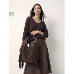 Sinsay - Oversize džemper sa kimono rukavima, sa dodatkom vune - dark grey jeans