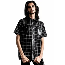 Moška srajca KILLSTAR - Daze Button-Up - ASH TARTAN - KSRA003985