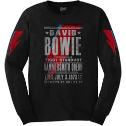 David Bowie Hammersmith Odeon Majica z dolgimi rokavi Black XL