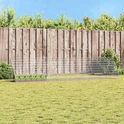 Kavez za zečeve Srebrno 430 x 100 x 85 cm Cinkani čelik