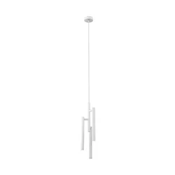 Klausen 142036 - LED luster na sajli TUBULAR 3xLED/5W/230V bela