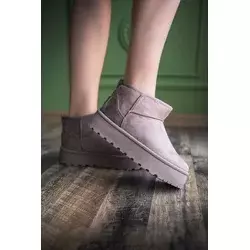 Obuća Trend Ženske čizme sa krznom, Bež