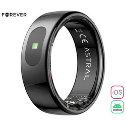Forever Astral SR-100 pametni prstan, velikost 7, BT 5.2, črn