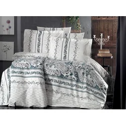 Posteljina za francuski ležaj Vogue Betty, 200×220cm, Bela