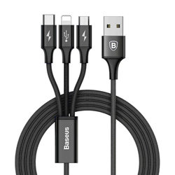 BASEUS KABEL BASEUS 3 in 1 Micro USB + Lightning + Type C 1,2m CAMLT-SU01