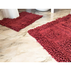 Viktorija Set za kupatilo Čupko dvodelni 50x50cm i 50x80cm, Bordo