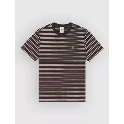 Element Icon Embroidery moška majica washed stripes offblack