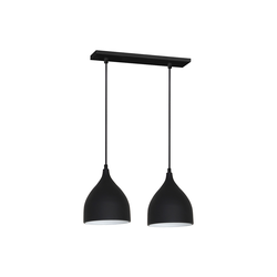 Luster na sajli NOAK 2xE27/15W/230V crna