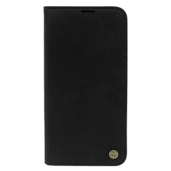 LEATHER RETRO FLIP Maska za telefon za Iphone 14 Pro Max , Crna