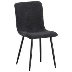 MID.YOU STOL, les, kovina, tekstil siva