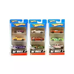 Hot Wheels 3 blister assorted cars
