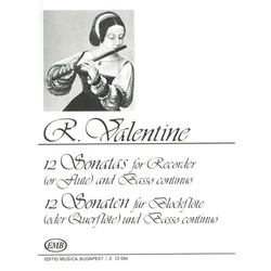 VALENTINE:12 SONATAS FOR RECORDER+BC
