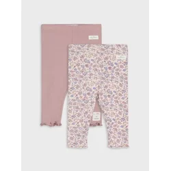 Sinsay - Pamučne helanke od rebrastog pletiva 2 pack - lavanda