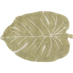 Lorena Canals Preproga mini monstera olivna, 75x100