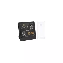 Solight TE48B - Digitalni termometar 5V/2xAAA + 2xAAA crna
