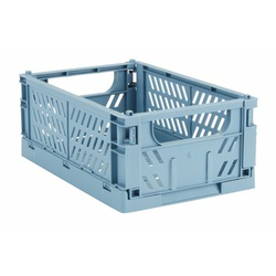 Basket MILAS W16xL25xH10 foldable blue