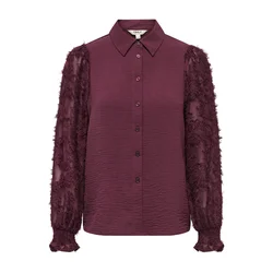 ONLY Bluza ONLMETTE vinsko rdeča