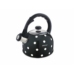 KINGHOFF KH1051 ČAJNIK SA ZVIŽDUKOM I TUFNAMA CRNI 2,6L