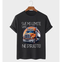 MAFIMI Muška majica Sve mi uzmite samo kamion ne dirajte, Crna