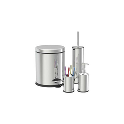 Zilan zln4605 kanta sa poklopcem 3l + set za kupatilo inox 4