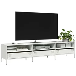 TV ormarić bijeli 202x39x43,5 cm hladno valjani čelik