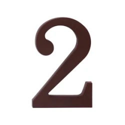 Hišna številka 175mm, rjava, 2 Rjava.