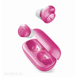 CELLULARLINE slušalke BTPLUMETWSP AQL, roza
