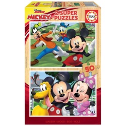 Educa - Puzzle 2x50 Mickey - 100 kosov
