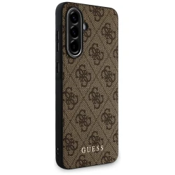 Originalen trden TPU ovitek Guess 4G Metal Logo za Samsung Galaxy A56 - rjav