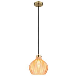 Globo 15898H - Luster na sajli JESSICA 1xE27/60W/230V prečnik 22 cm zlatni