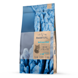 Craftia Rawival Suva hrana za odrasle mačke, sa ribom iz Severnog mora, 5kg