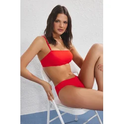 Trendyol Milla Ženski kupaći kostim Tbess25Bt00184, Crveni