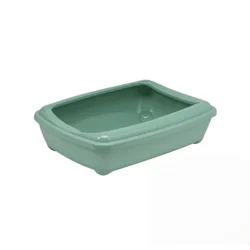 Moderna Toalet za mačke sa ramom Arist-O-Tray + Rim, L, Zeleni