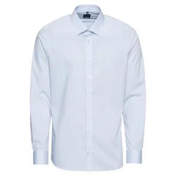 OLYMP Poslovna srajca Level 5 Chambray, modra