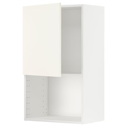 METOD Zidni element za mikrotalasnu, bela/Vallstena bela, 60x100 cm