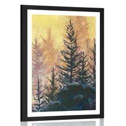 Plakat s paspartujem umetniška slika - 20x30 no frame