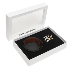 Karl Lagerfeld Pas konjak/črna