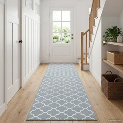 vidaXL Preproga runner ORIZ 1150 gsm Siva in bela