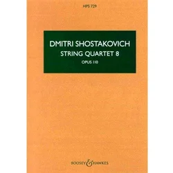 SHOSTAKOVICH:STRING QUARTET 8 OP.110 STUDY SCORE