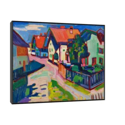 Canvas Slika na platnu Murnau, Wassily Kandinsky, Sa ramom, 100 x 80 cm, Crni