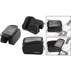 ViTcomp Torbica za mobilni 600x600D / polyester crna