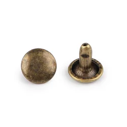 Dvostranske votle zakovice O9 mm - stara medenina (100 parov)