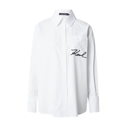 KARL LAGERFELD Srajca B1W11013 Bela Relaxed Fit