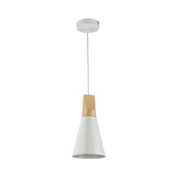 Maytoni P359-PL-140-W-Luster na sajli BICONES 1xE27/60W/230V pr. 14cm bela/bež