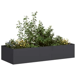 Sadilica crna 200x80x40 cm od čelika