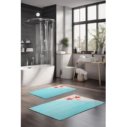 Lessentiel Maison Set prostirki za kupatilo CT-5190, 2 Komada, Svetloplava