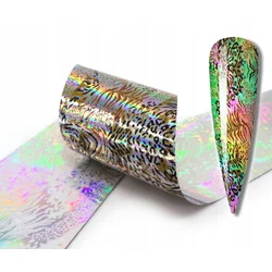 TRANSFER FOLIJ 10cmx4cm LEOPHER ZEBRA HOLO